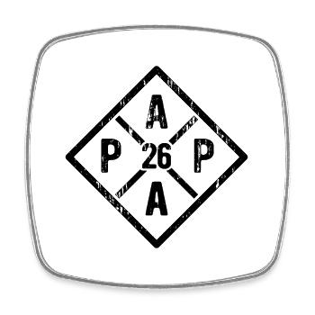 Dad 26 - Father 2026 - Gift - Square fridge magnet - white - Front