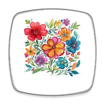 Blossom colours Colour explosion - Square fridge magnet - white - Front