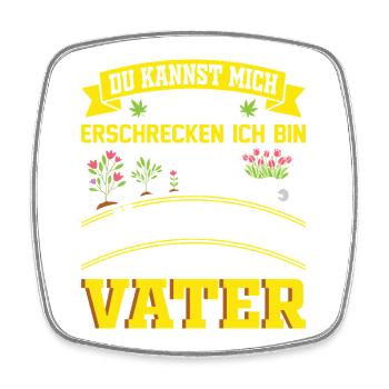 Gärtner Spruch Gärtnerei Hobbygärtner Vater Papa - Viereckiger Kühlschrankmagnet - Weiß - Vorne
