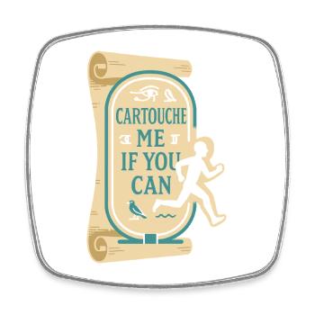 Pharaoh Archaeology in Ancient Egypt - Square fridge magnet - white - Front
