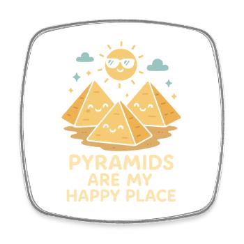 Pharaoh Archaeology in Ancient Egypt - Square fridge magnet - white - Front