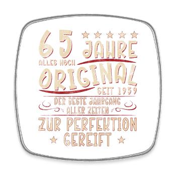 65 Years Original: Since 1959 - Square fridge magnet - white - Front