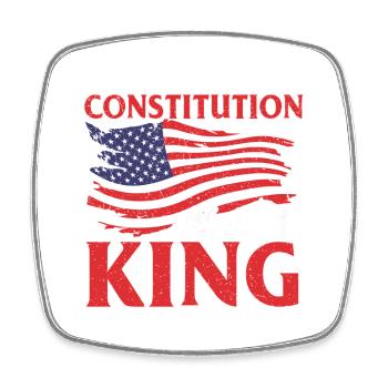 We Have A Constitution Not A King USA - Square fridge magnet - white - Front
