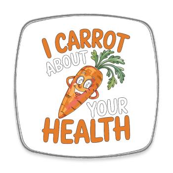 Nutritionist I Carrot About Your Health Dietitian - Square fridge magnet - white - Front