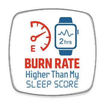 Startup-gründer Survivor Burnout Recover - Viereckiger Kühlschrankmagnet - Weiß - Vorne