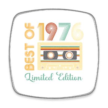 Best of 50 Years Limited Edition Vintage Born in 1976 - Square fridge magnet - white - Front