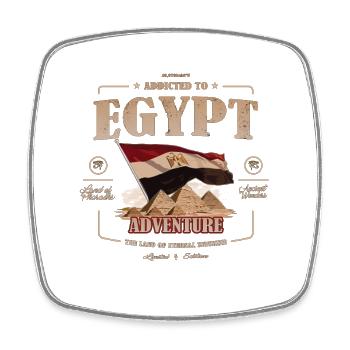 Ägypten, Land der Ewigen Sonne, Urlaub - Viereckiger Kühlschrankmagnet - Weiß - Vorne