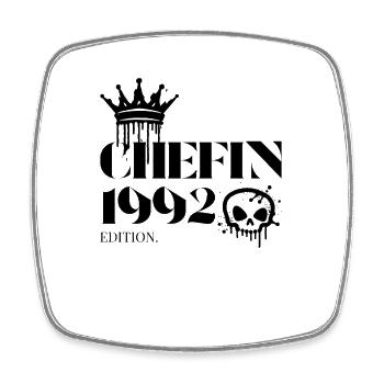 Chefin Edition 1992 Vintage Design - Square fridge magnet - white - Front