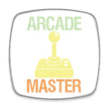 Arcade Master Classic Controller Retro Gaming - Square fridge magnet - white - Front