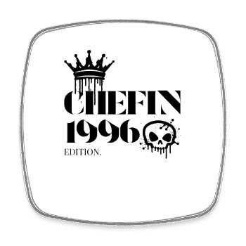Chefin Edition 1996 Vintage Design - Square fridge magnet - white - Front