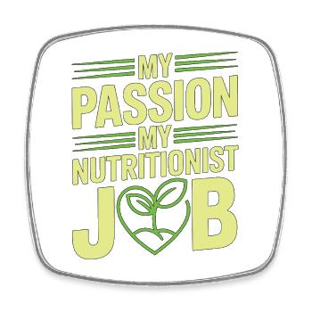Nutritionist My Passion My Nutritional Coach - Square fridge magnet - white - Front