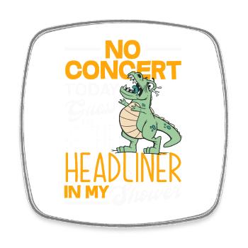 No concert today sad music - Square fridge magnet - white - Front