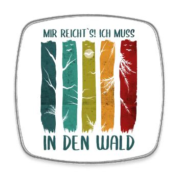 Forest Nature Nature Lover Tree Hiking Gift - Square fridge magnet - white - Front