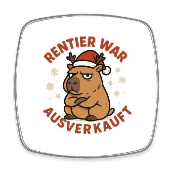 Unfortunately, Reindeer was sold out Capybara - Square fridge magnet - white - Front