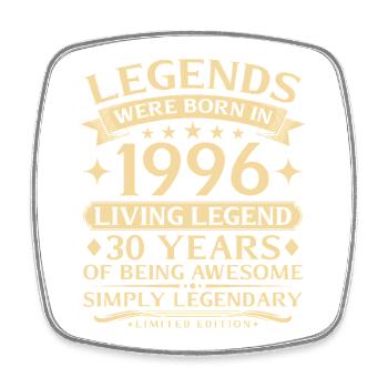 Vintage 1996 Vintage Born 30th Birthday - Square fridge magnet - white - Front