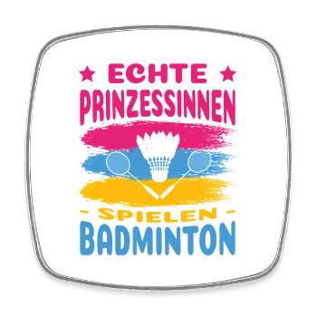 Joueur de badminton offre des tenues de badminton - Magnet carré - blanc - Devant