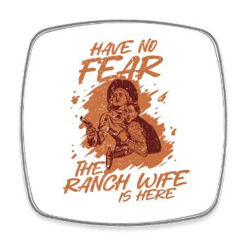 Wife of a farmer Mother - Square fridge magnet - white - Front
