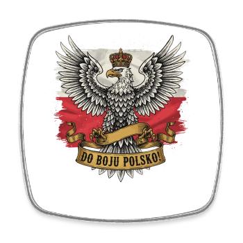 For Poland Into Battle Eagle - Square fridge magnet - white - Front