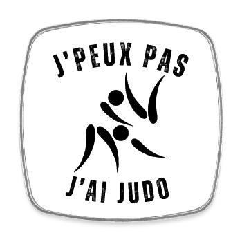 Ich kann nicht, ich habe Judo-Humor-Geschenk - Viereckiger Kühlschrankmagnet - Weiß - Vorne