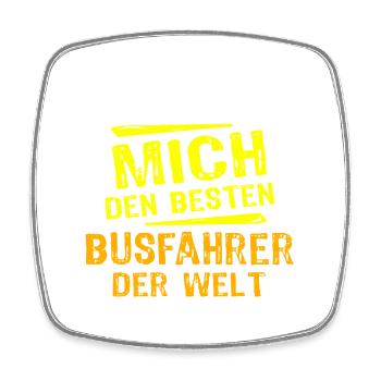 Busfahrer Geschenk - Viereckiger Kühlschrankmagnet - Weiß - Vorne
