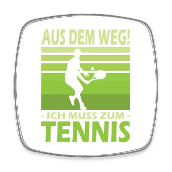 Tennis Player Gifts Tennis Sayings Outfits - Square fridge magnet - white - Front