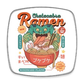 Jäger-Ramen - Viereckiger Kühlschrankmagnet - Weiß - Vorne