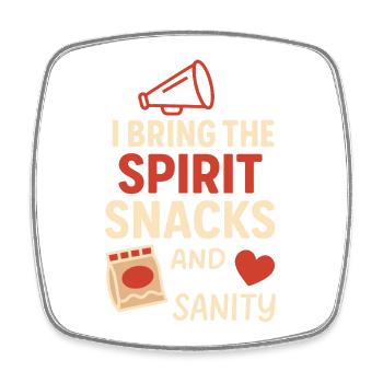 Cheer Mom Club Geschenk - Viereckiger Kühlschrankmagnet - Weiß - Vorne
