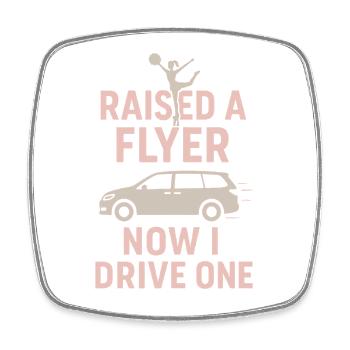 Cheer Mom Club Geschenk - Viereckiger Kühlschrankmagnet - Weiß - Vorne
