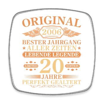 2006 Vintage Parfaitement vieilli 20e anniversaire - Magnet carré - blanc - Devant