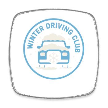 Kaltes Staatsleben Geschenk Eiskalte - Square fridge magnet - white - Front