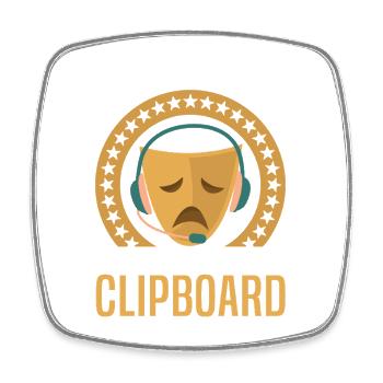  Stage Manager Tools Clipboard Professional - Square fridge magnet - white - Front