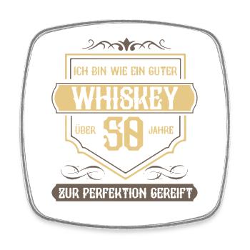 50th birthday 50 years old saying gift - Square fridge magnet - white - Front