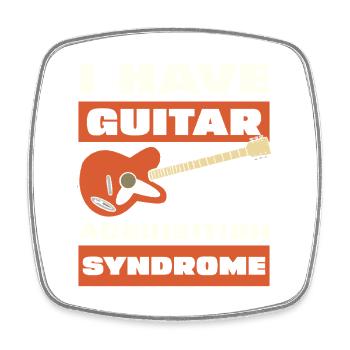 Guitar Acquisition Syndrome - Square fridge magnet - white - Front