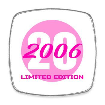 20e anniversaire de la promotion 2006 – 20 ans - Magnet carré - blanc - Devant