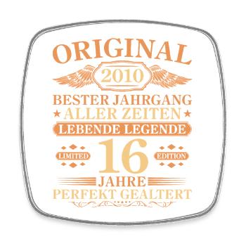 2010 Vintage Parfaitement Maturé 16e anniversaire - Magnet carré - blanc - Devant