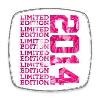 ÉDITION LIMITÉE 2014 12 ANS PINK 12E ANNIVERSAIRE - Magnet carré - blanc - Devant