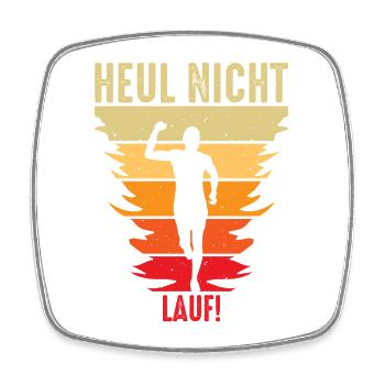 Joggen Geschenk Jogger Laufsport Sport Fitness - Viereckiger Kühlschrankmagnet - Weiß - Vorne