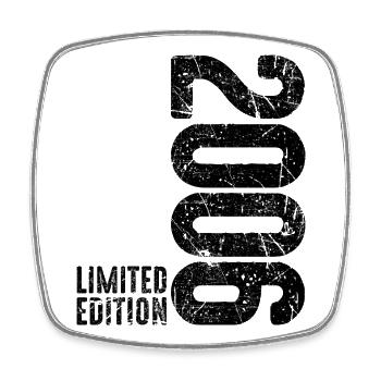 20th Birthday Man Woman 20 Years 2006 Decoration Funny - Square fridge magnet - white - Front