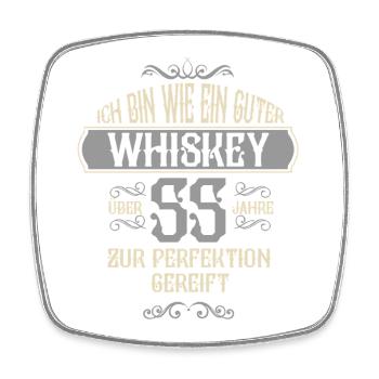 55th birthday 55 years old saying gift - Square fridge magnet - white - Front