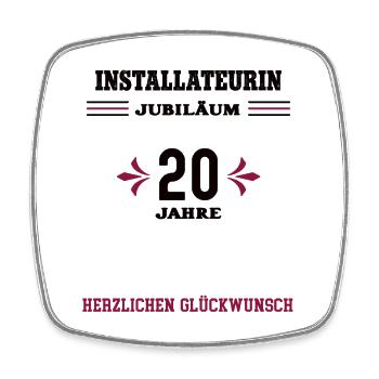 Plombier 20e anniversaire 20e anniversaire Profession - Magnet carré - blanc - Devant