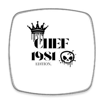 Édition Chef 1981 44 anniversaires Déclaration - Magnet carré - blanc - Devant