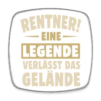Retraité! Une légende quitte le site - Magnet carré - blanc - Devant