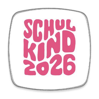School Child 2026 - School Enrollment - First Grade - Square fridge magnet - white - Front
