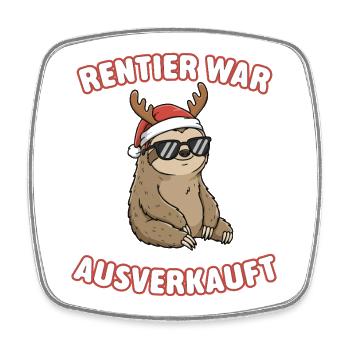 Rentier War Ausverkauft - Viereckiger Kühlschrankmagnet - Weiß - Vorne