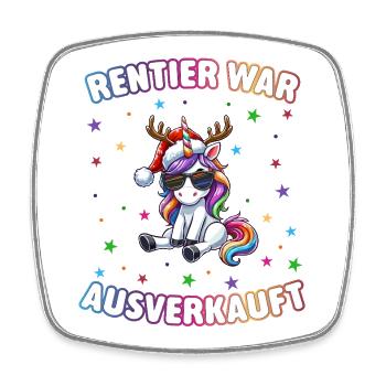 Reindeer a vendu complet - Magnet carré - blanc - Devant