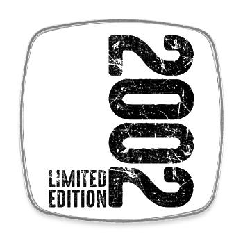 24th Birthday Man Woman 24 Years 2002 Birthday - Square fridge magnet - white - Front