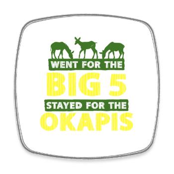 Okapi Animal - Square fridge magnet - white - Front