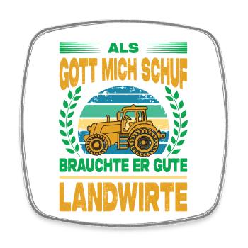 Agriculteur offre des cadeaux agricoles Tracteurs agricoles - Magnet carré - blanc - Devant
