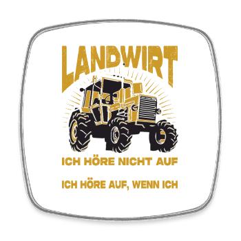 Agriculteur offre des cadeaux agricoles Tracteurs agricoles - Magnet carré - blanc - Devant