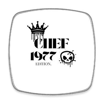 Édition Chef 1977 48 Déclaration d’anniversaire - Magnet carré - blanc - Devant